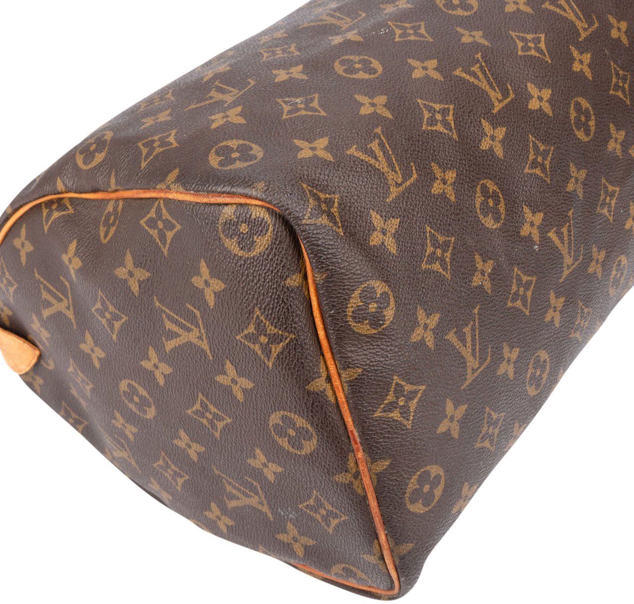 Louis Vuitton Louis Vuitton Canvas Monogram Speedy 35 Handbag Bruin