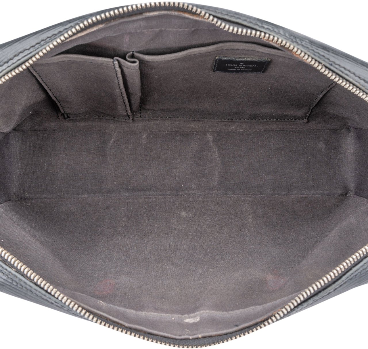 Louis Vuitton Noir Epi Leather Vivienne Long MM Handbag Zwart