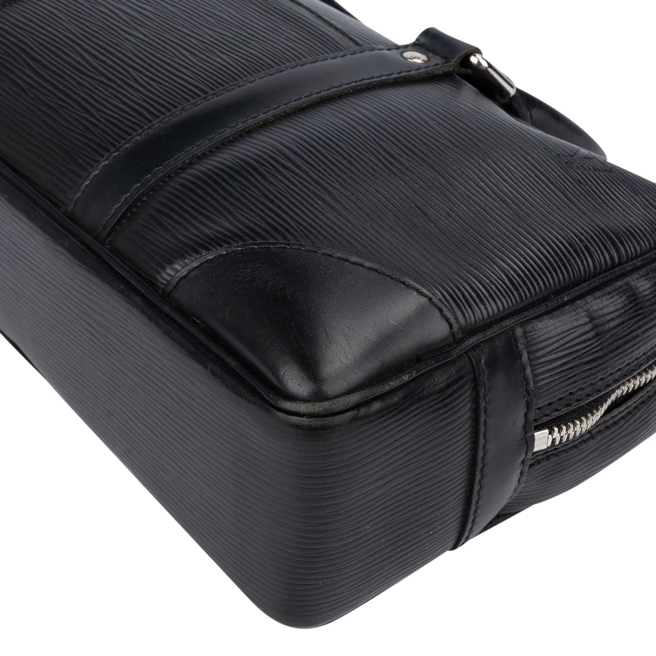 Louis Vuitton Noir Epi Leather Vivienne Long MM Handbag Zwart