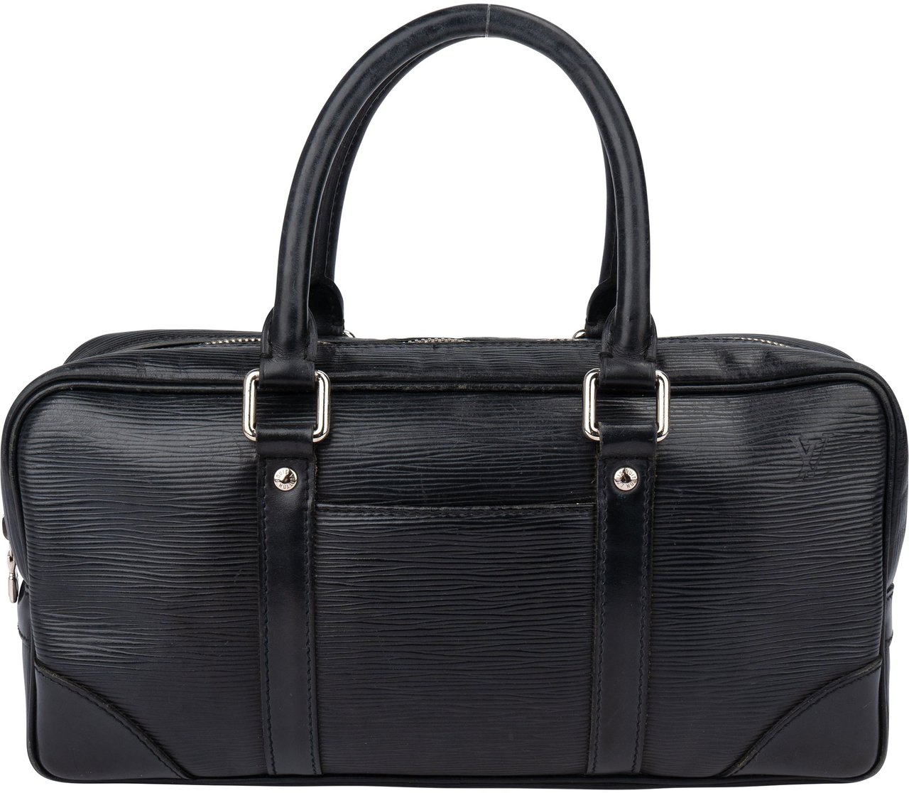 Louis Vuitton Noir Epi Leather Vivienne Long MM Handbag Zwart