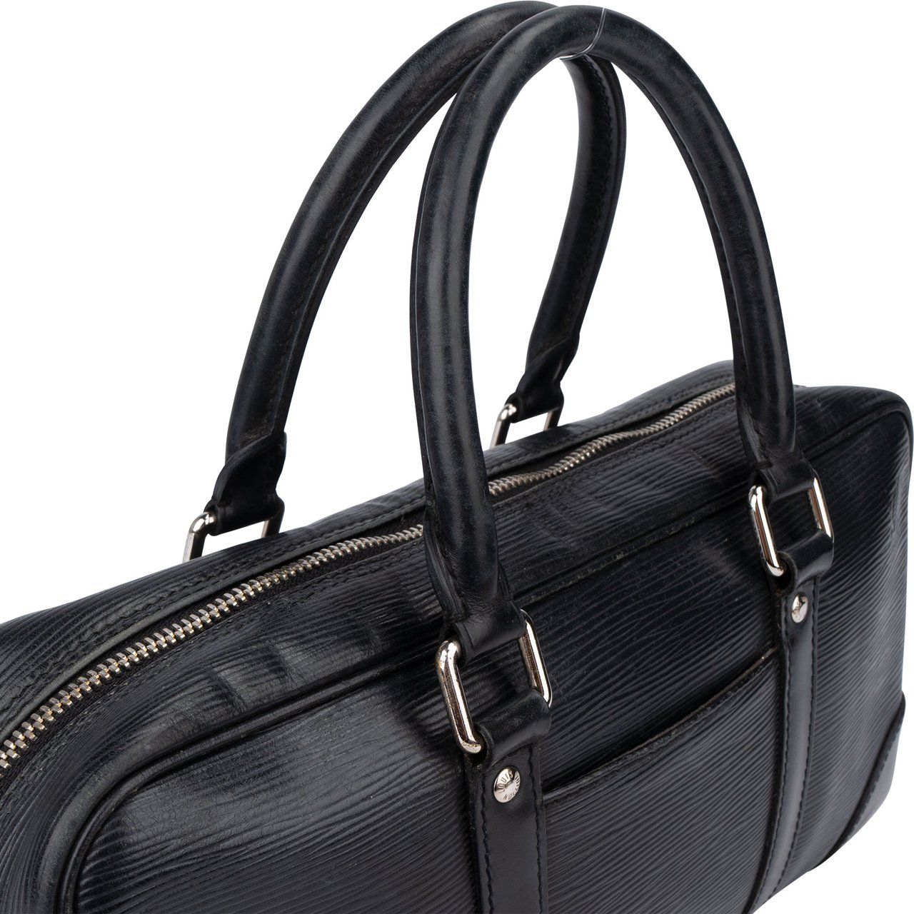 Louis Vuitton Noir Epi Leather Vivienne Long MM Handbag Zwart