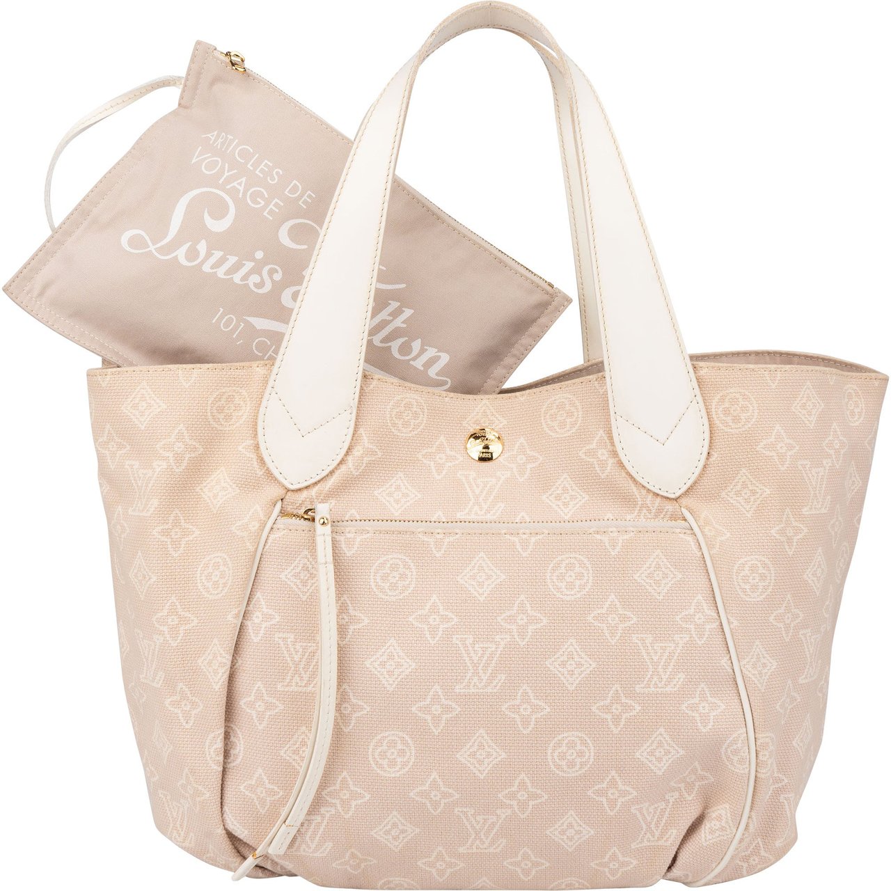 Louis Vuitton Louis Vuitton Cabas Ipanema PM Handbag Beige