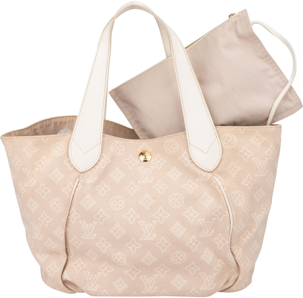 Louis Vuitton Louis Vuitton Cabas Ipanema PM Handbag Beige