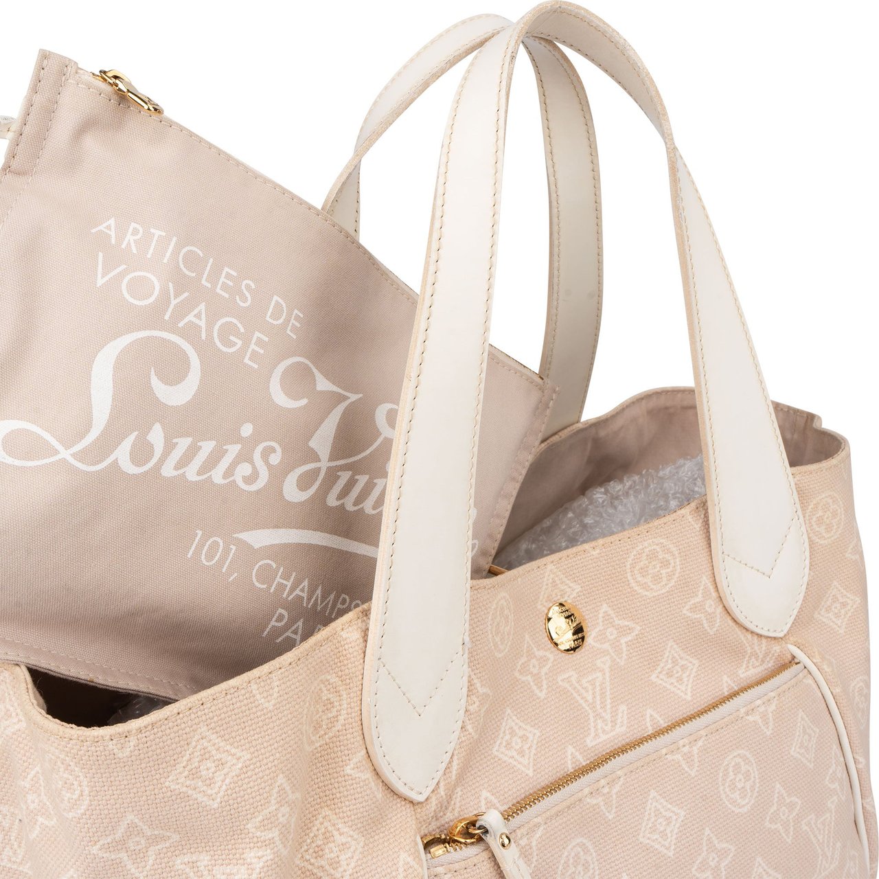Louis Vuitton Louis Vuitton Cabas Ipanema PM Handbag Beige