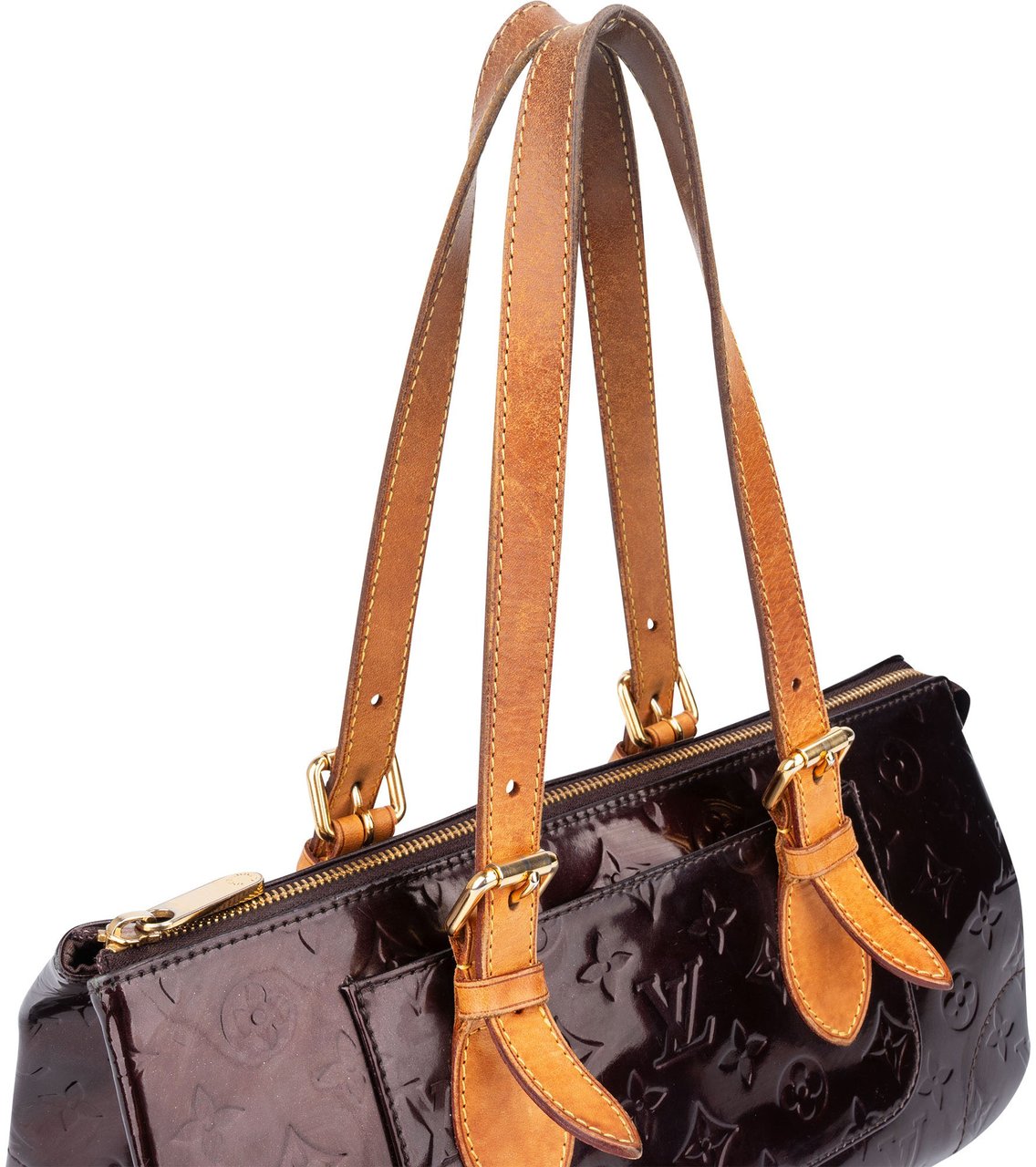 Louis Vuitton Louis Vuitton Amarante Vernis Monogram Rosewood Handbag Divers