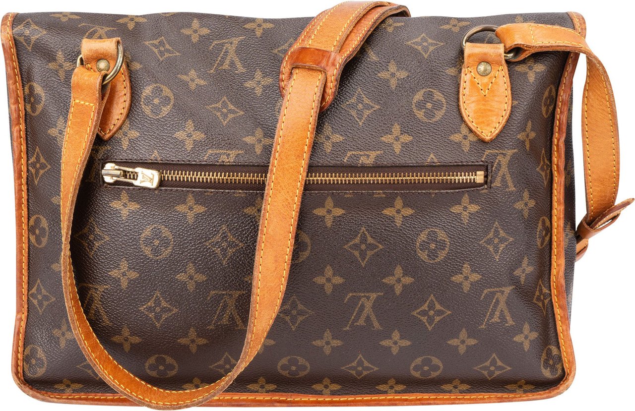 Louis Vuitton Louis Vuitton Canvas Monogram Gibeciere MM Crossbody Bag Bruin