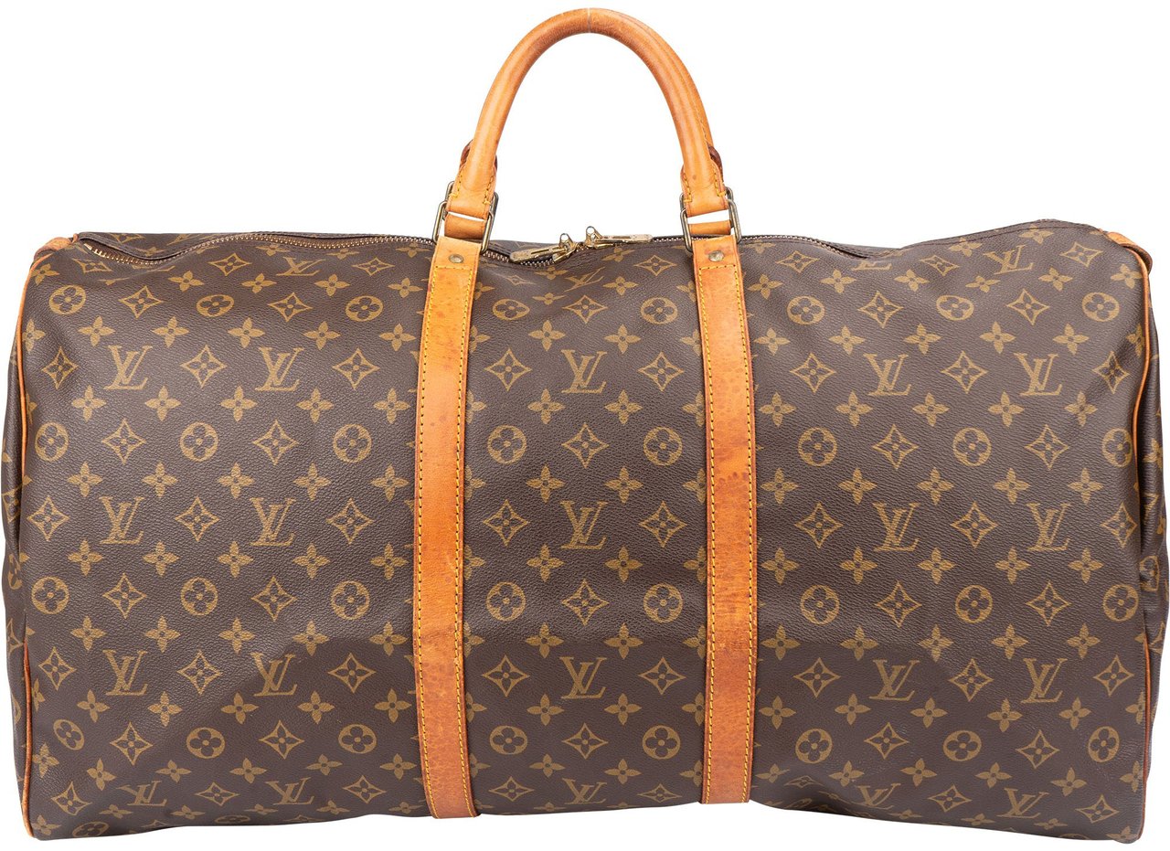 Louis Vuitton Louis Vuitton Canvas Monogram Keepall 60 Bandouliere Bruin
