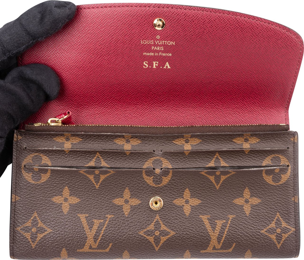 Louis Vuitton Louis Vuitton Canvas Monogram Emilie Wallet Bruin