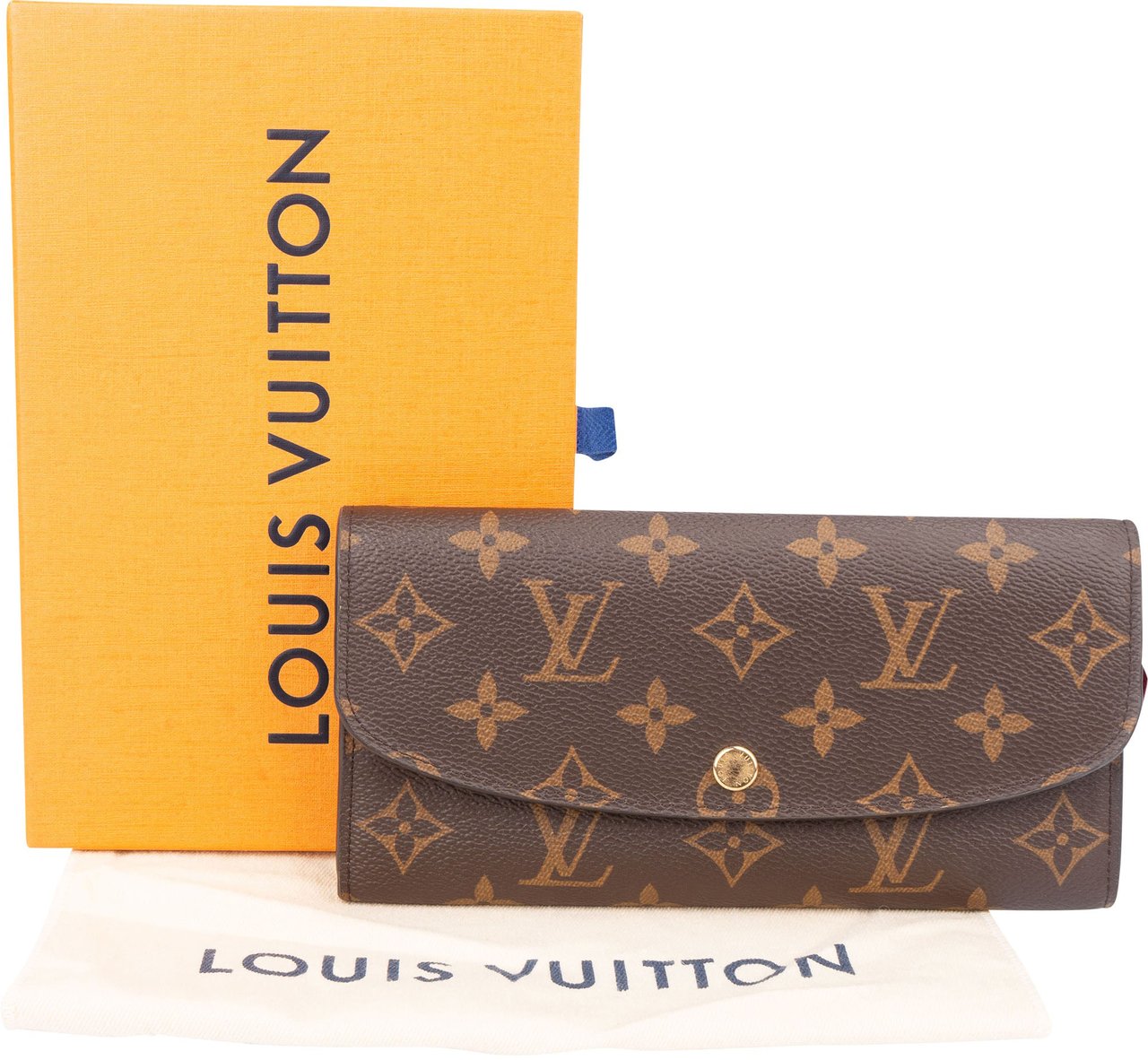 Louis Vuitton Louis Vuitton Canvas Monogram Emilie Wallet Bruin