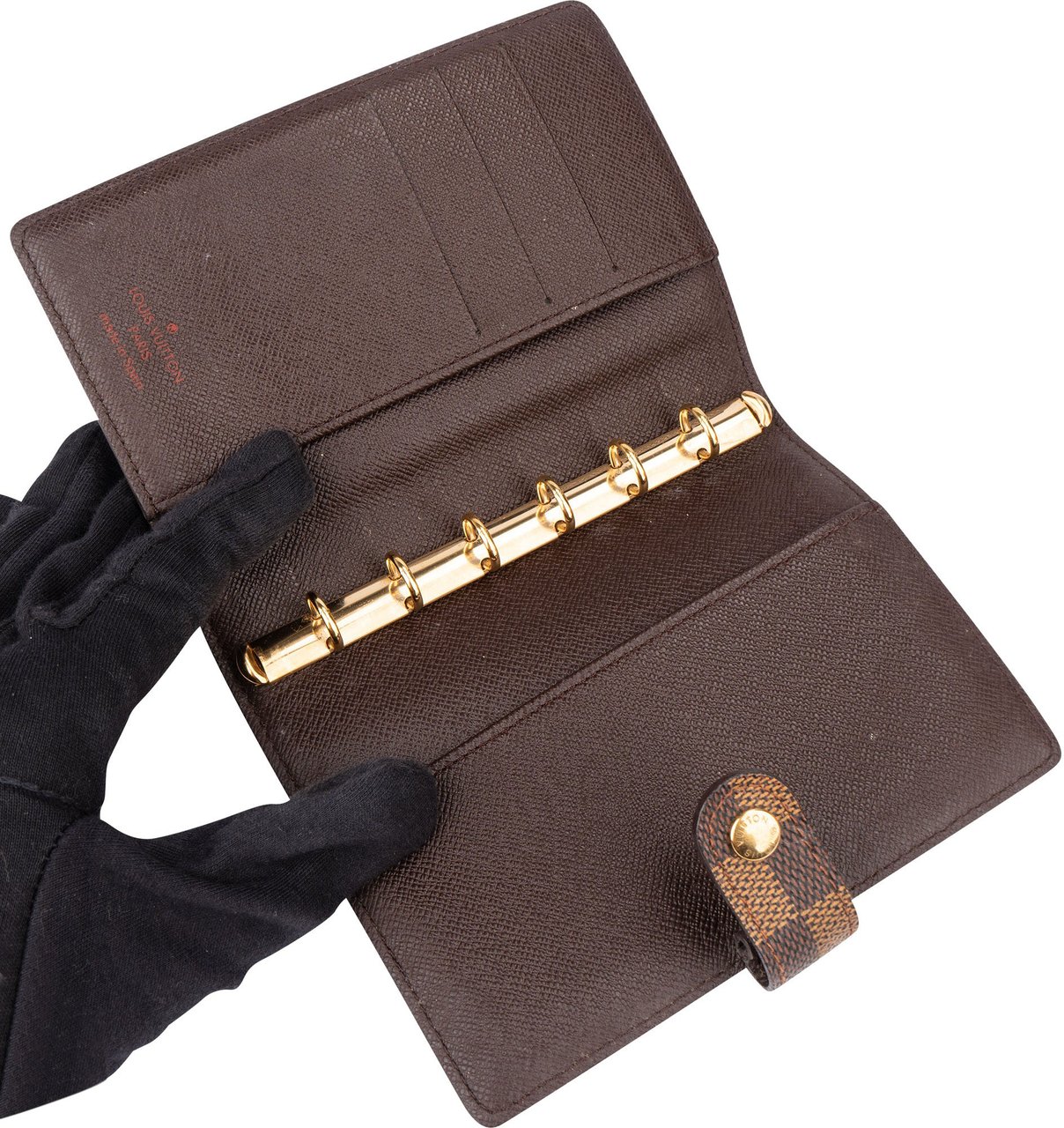 Louis Vuitton Louis Vuitton Damier Ebene Monogram Agenda PM Bruin