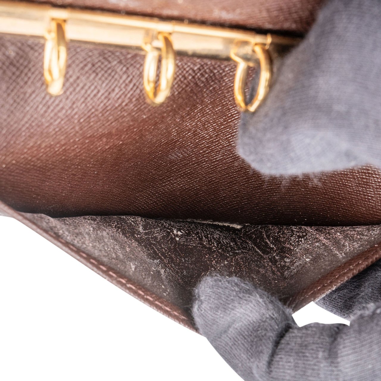 Louis Vuitton Louis Vuitton Damier Ebene Monogram Agenda PM Bruin