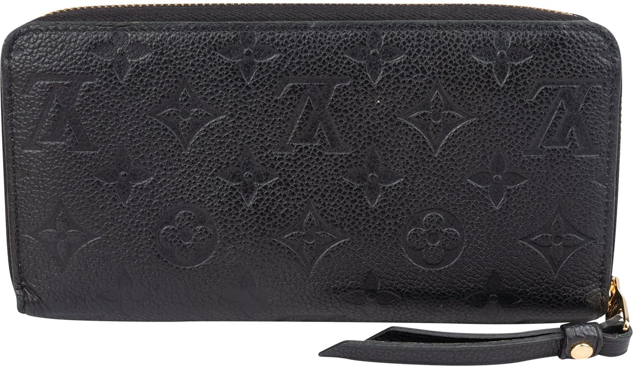 Louis Vuitton Louis Vuitton Leather Empreinte Monogram Zippy Wallet Zwart