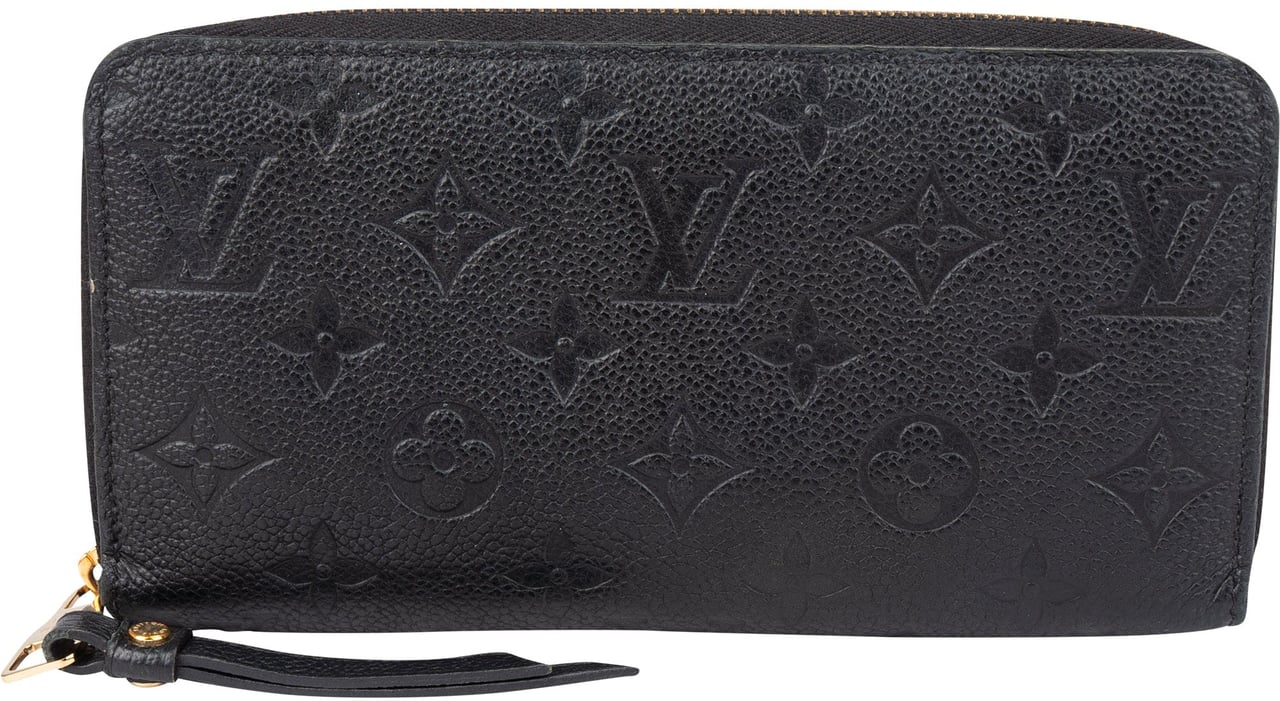 Louis Vuitton Louis Vuitton Leather Empreinte Monogram Zippy Wallet Zwart