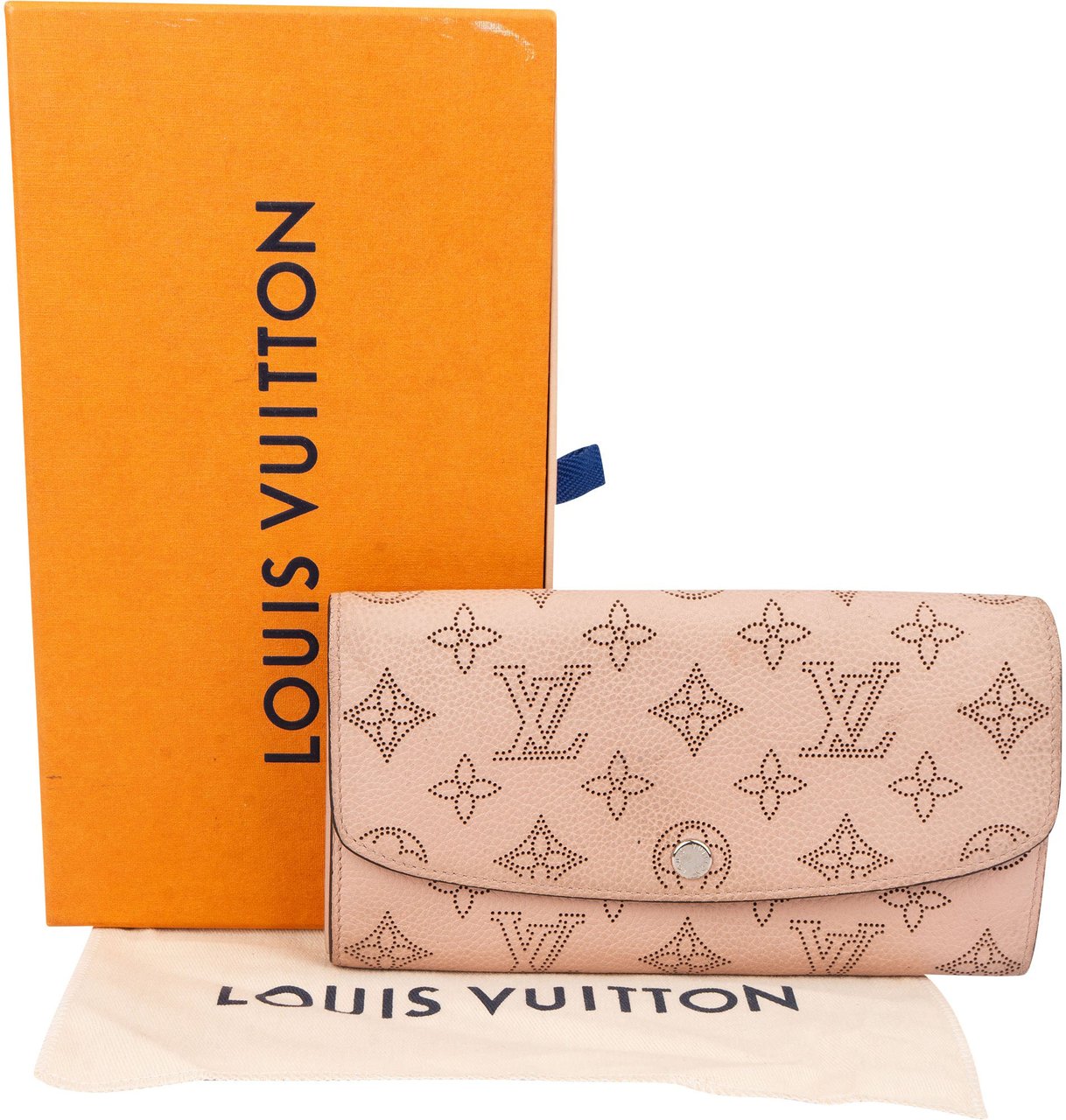 Louis Vuitton Louis Vuitton Pink Leather Mahina Wallet Roze