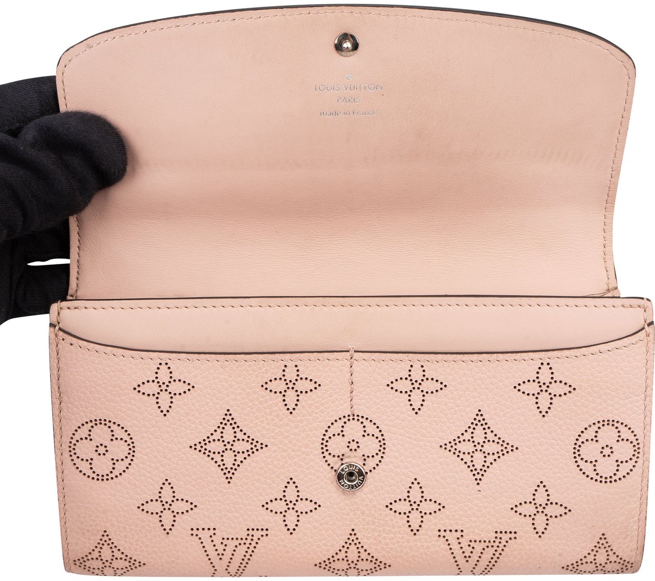 Louis Vuitton Louis Vuitton Pink Leather Mahina Wallet Roze