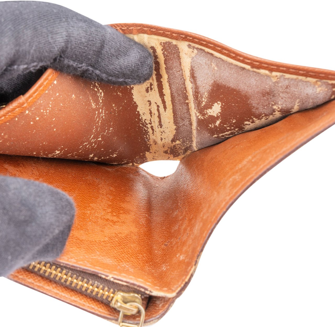 Louis Vuitton Louis Vuitton Canvas Monogram Clip Wallet Bruin