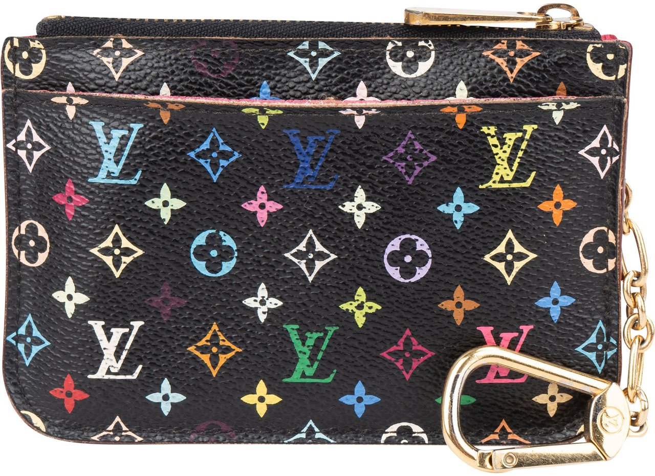 Louis Vuitton Louis Vuitton Murakami Multicolor Key Pouch Zwart