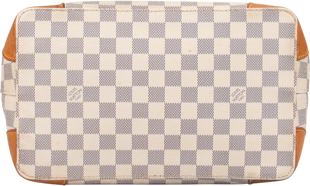 Louis Vuitton Louis Vuitton Damier Azur Monogram Hampstead PM Handbag Wit