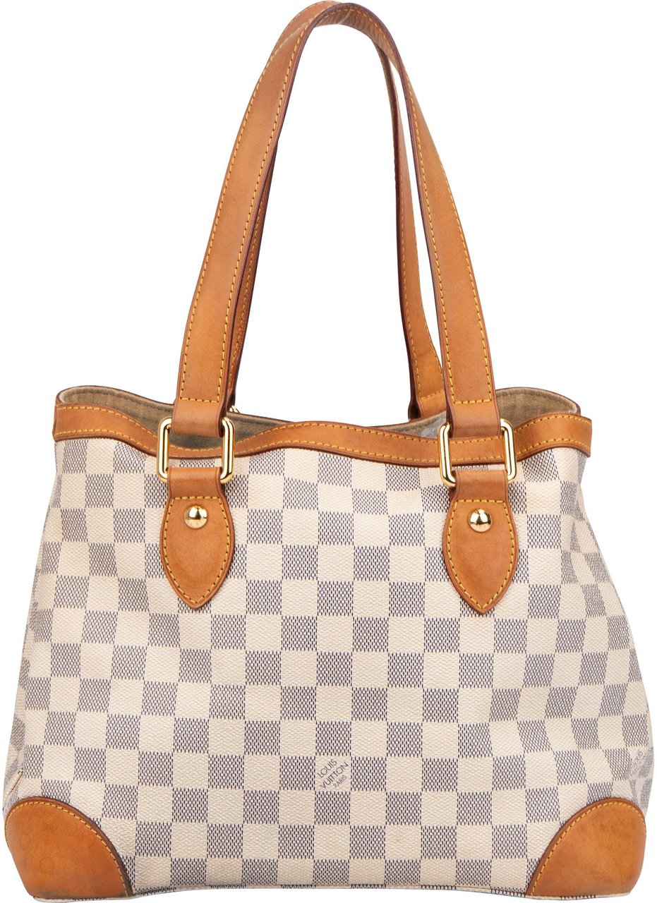 Louis Vuitton Louis Vuitton Damier Azur Monogram Hampstead PM Handbag Wit