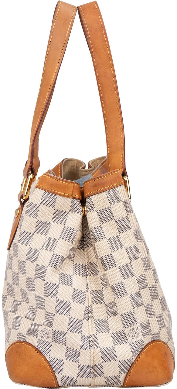 Louis Vuitton Louis Vuitton Damier Azur Monogram Hampstead PM Handbag Wit