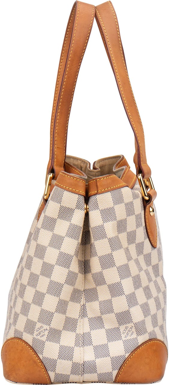 Louis Vuitton Louis Vuitton Damier Azur Monogram Hampstead PM Handbag Wit