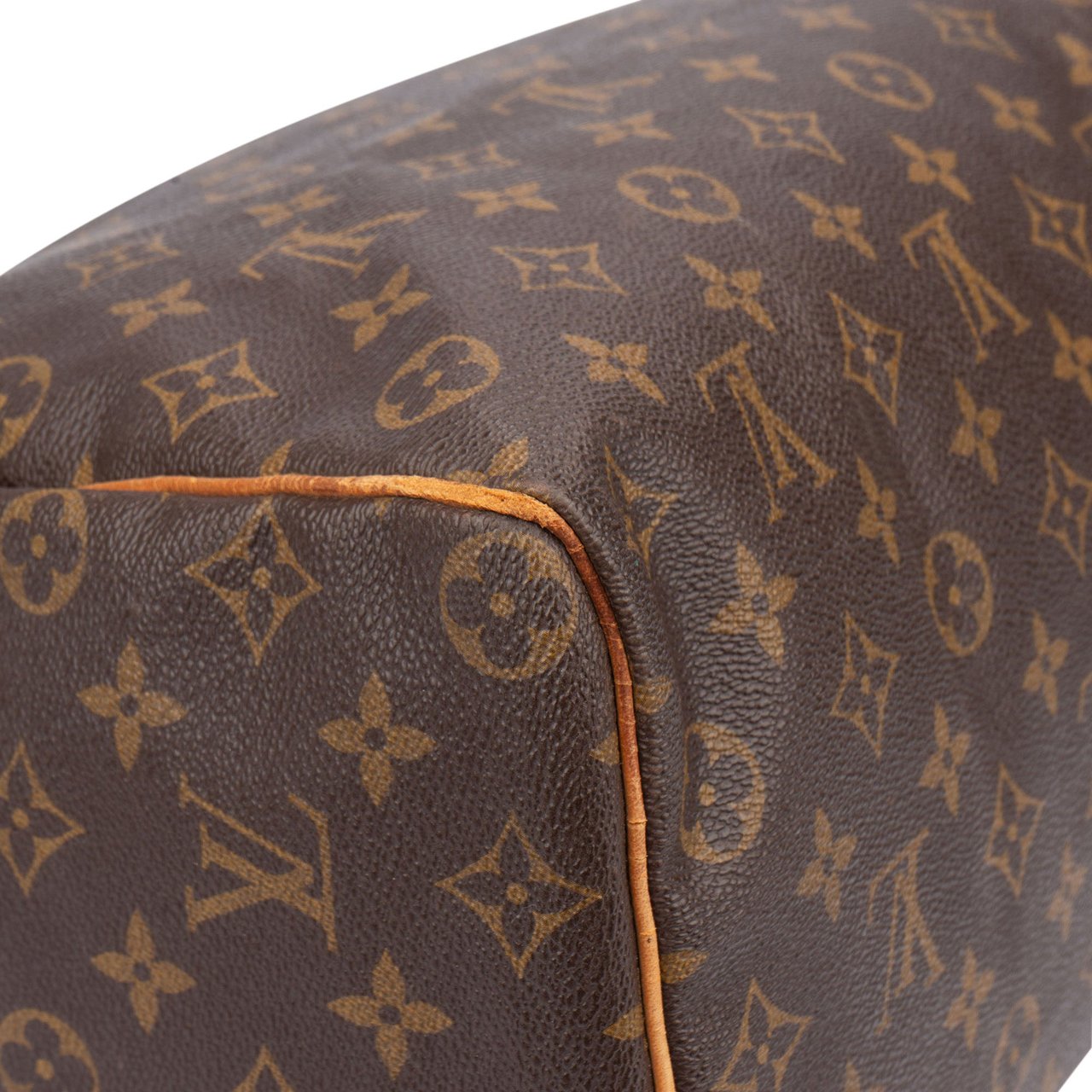 Louis Vuitton Louis Vuitton Canvas Monogram Speedy 35 Handbag Bruin