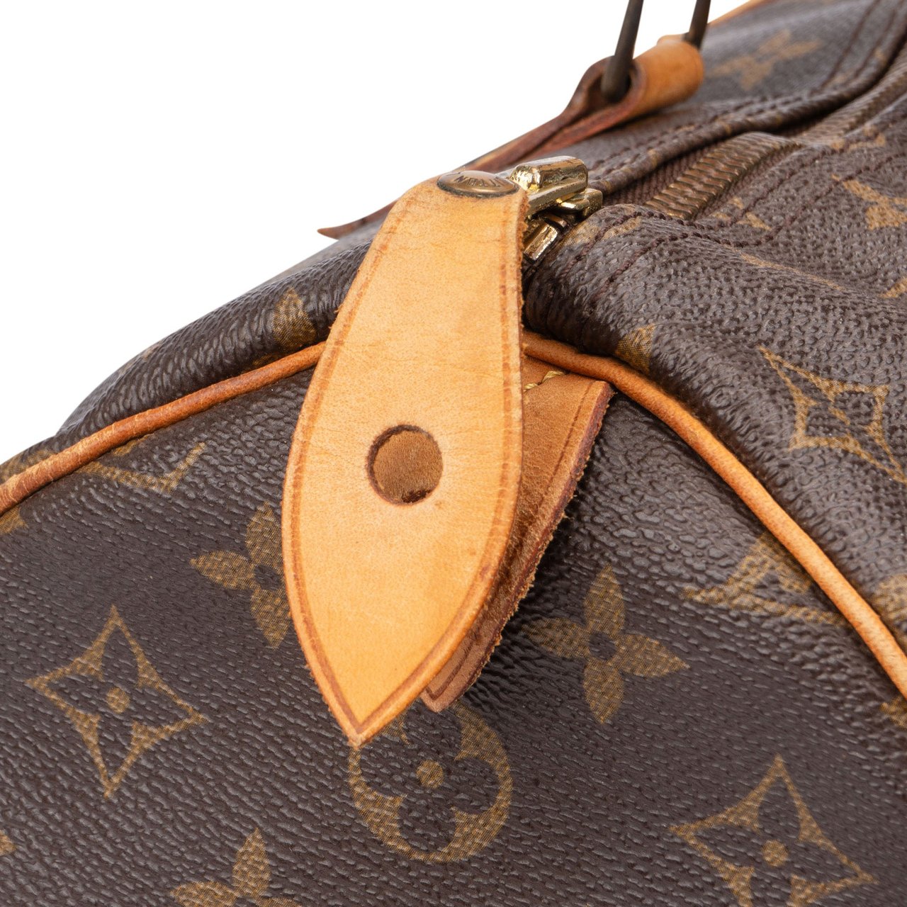 Louis Vuitton Louis Vuitton Canvas Monogram Speedy 35 Handbag Bruin
