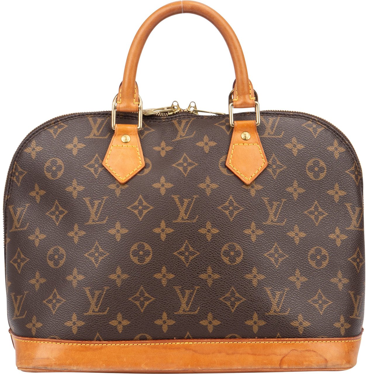 Louis Vuitton Louis Vuitton Canvas Monogram Alma PM Handbag Bruin