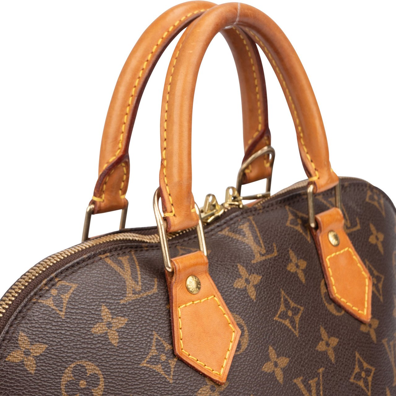 Louis Vuitton Louis Vuitton Canvas Monogram Alma PM Handbag Bruin