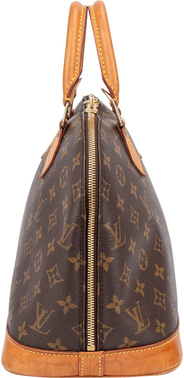 Louis Vuitton Louis Vuitton Canvas Monogram Alma PM Handbag Bruin