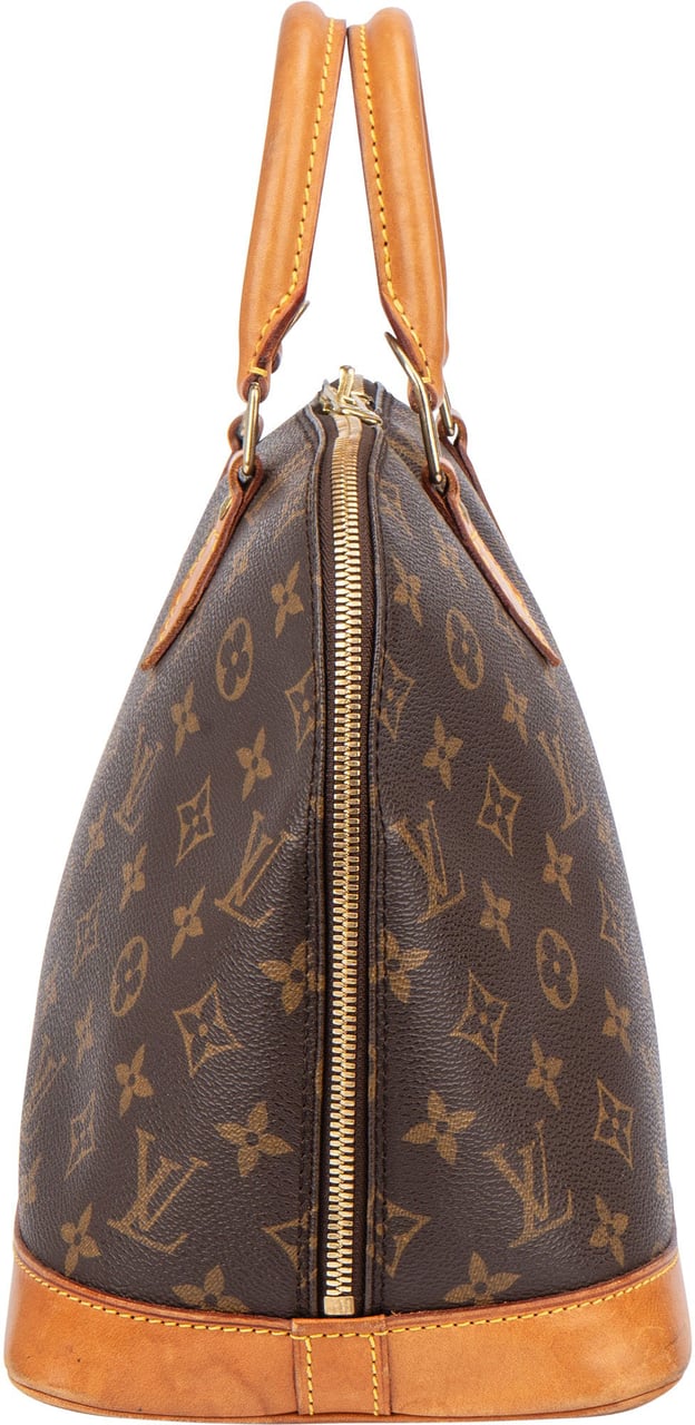 Louis Vuitton Louis Vuitton Canvas Monogram Alma PM Handbag Bruin