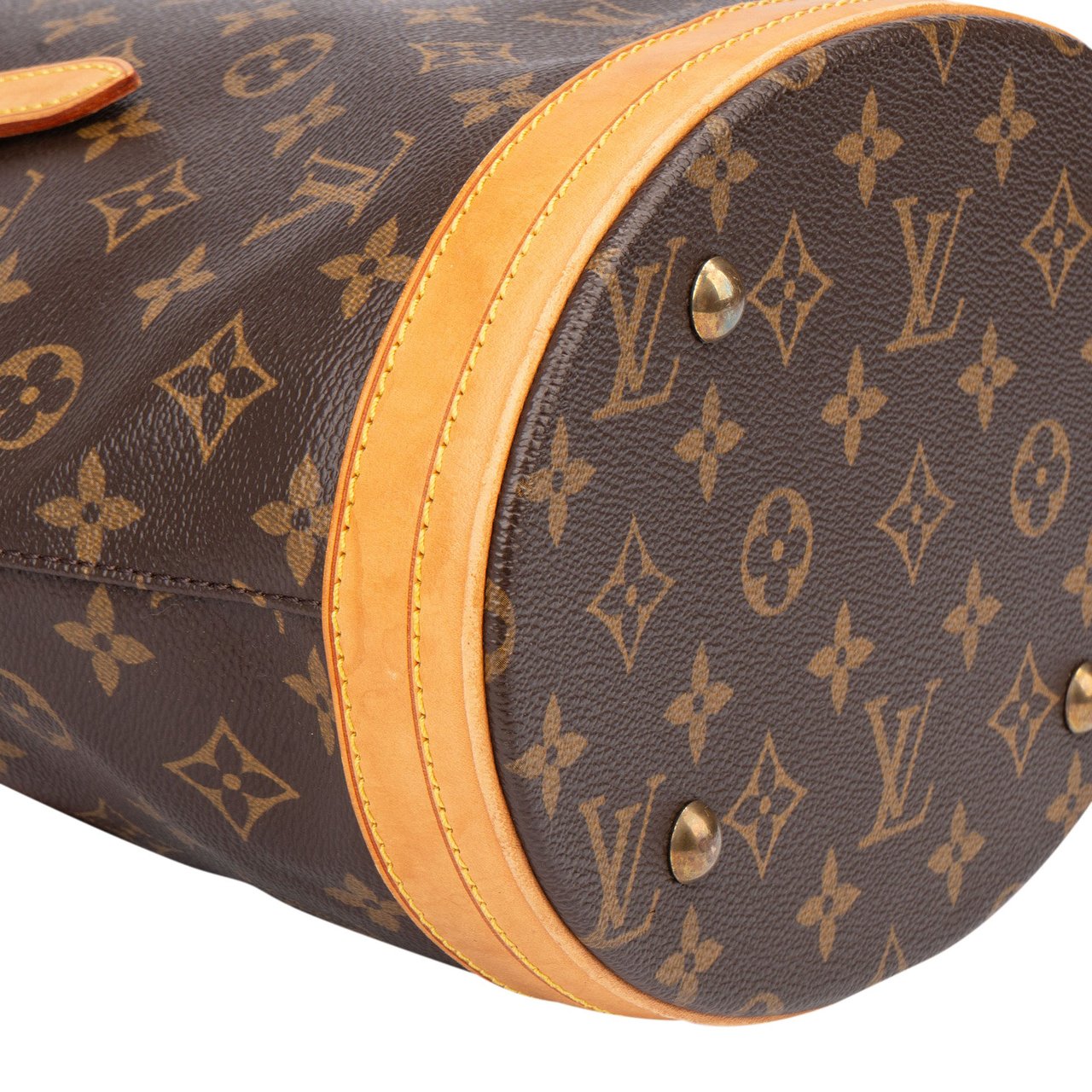 Louis Vuitton Louis Vuitton Canvas Monogram Bucket Bag PM Handbag Bruin