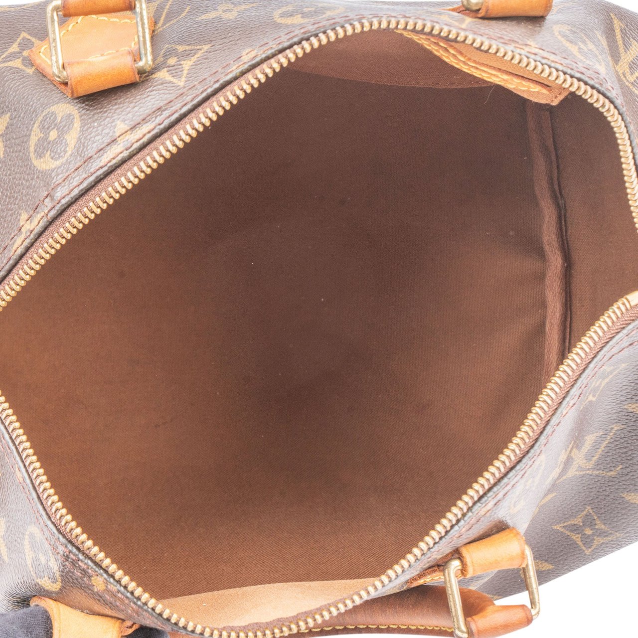 Louis Vuitton Louis Vuitton Canvas Monogram Speedy 30 Handbag Bruin
