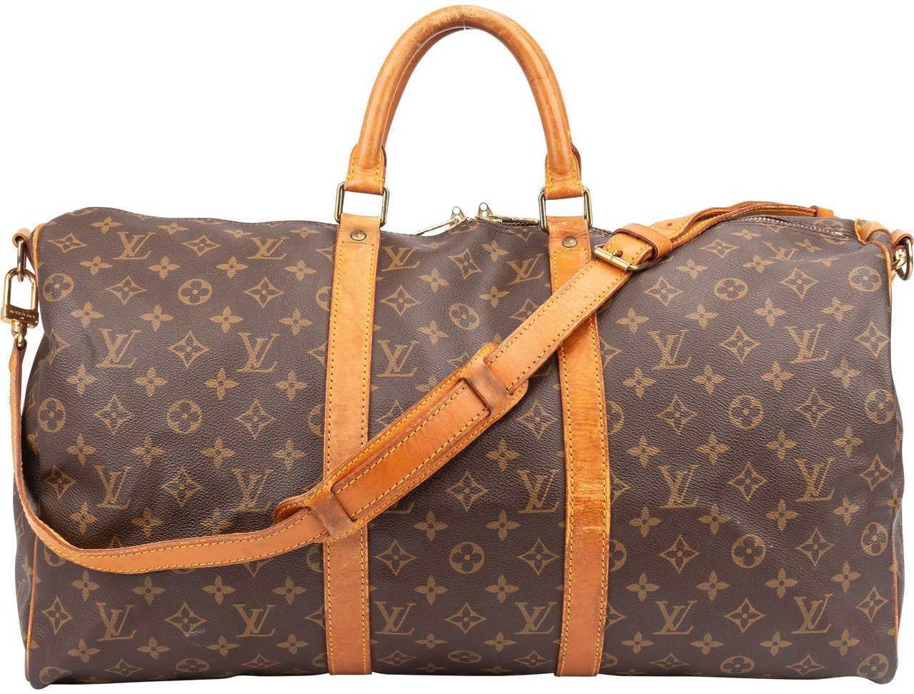 Louis Vuitton Louis Vuitton Canvas Monogram Keepall 50 Bandouliere Bruin