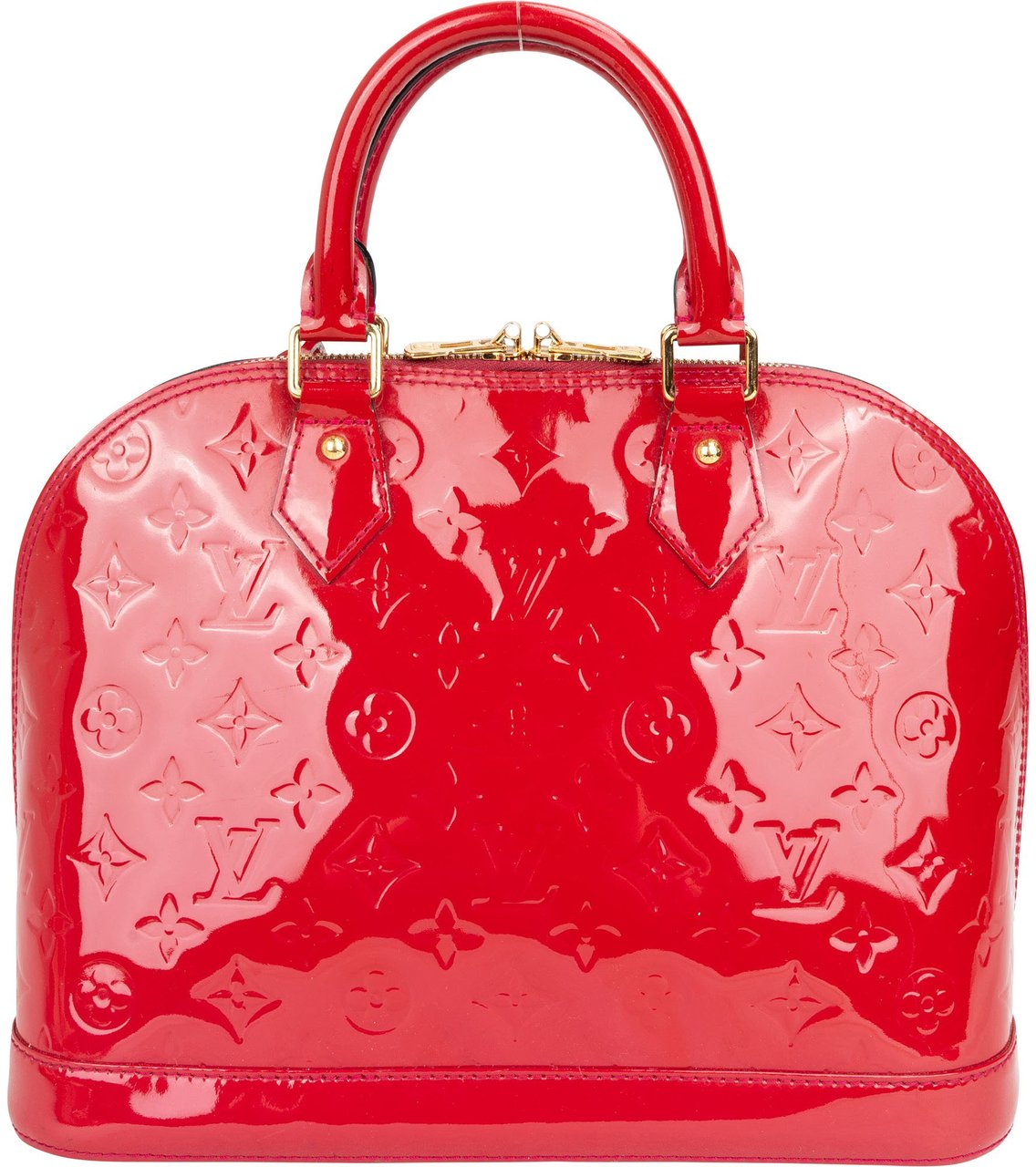Louis Vuitton Louis Vuitton Vernis Monogram Alma PM Handbag Rood