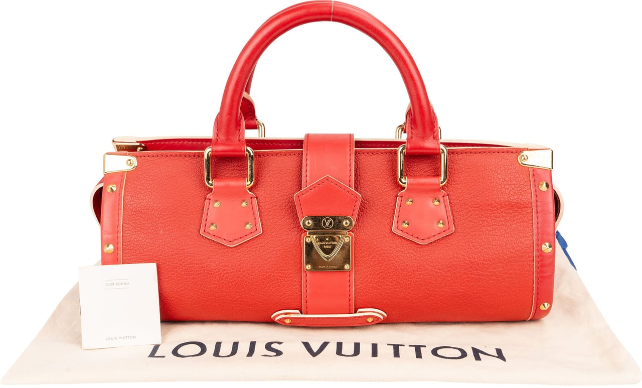 Louis Vuitton Louis Vuitton Red Leather Suhali L´epanoui Handbag Rood