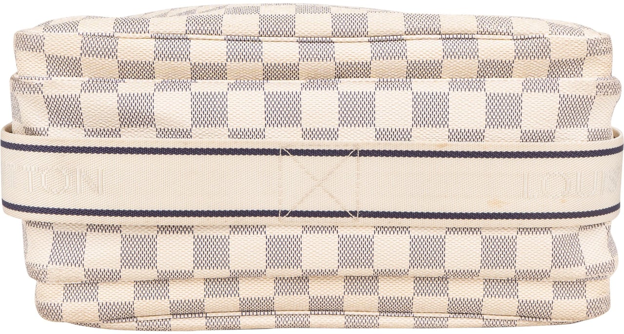Louis Vuitton Louis Vuitton Damier Azur Monogram Naviglio Crossbody Bag Wit
