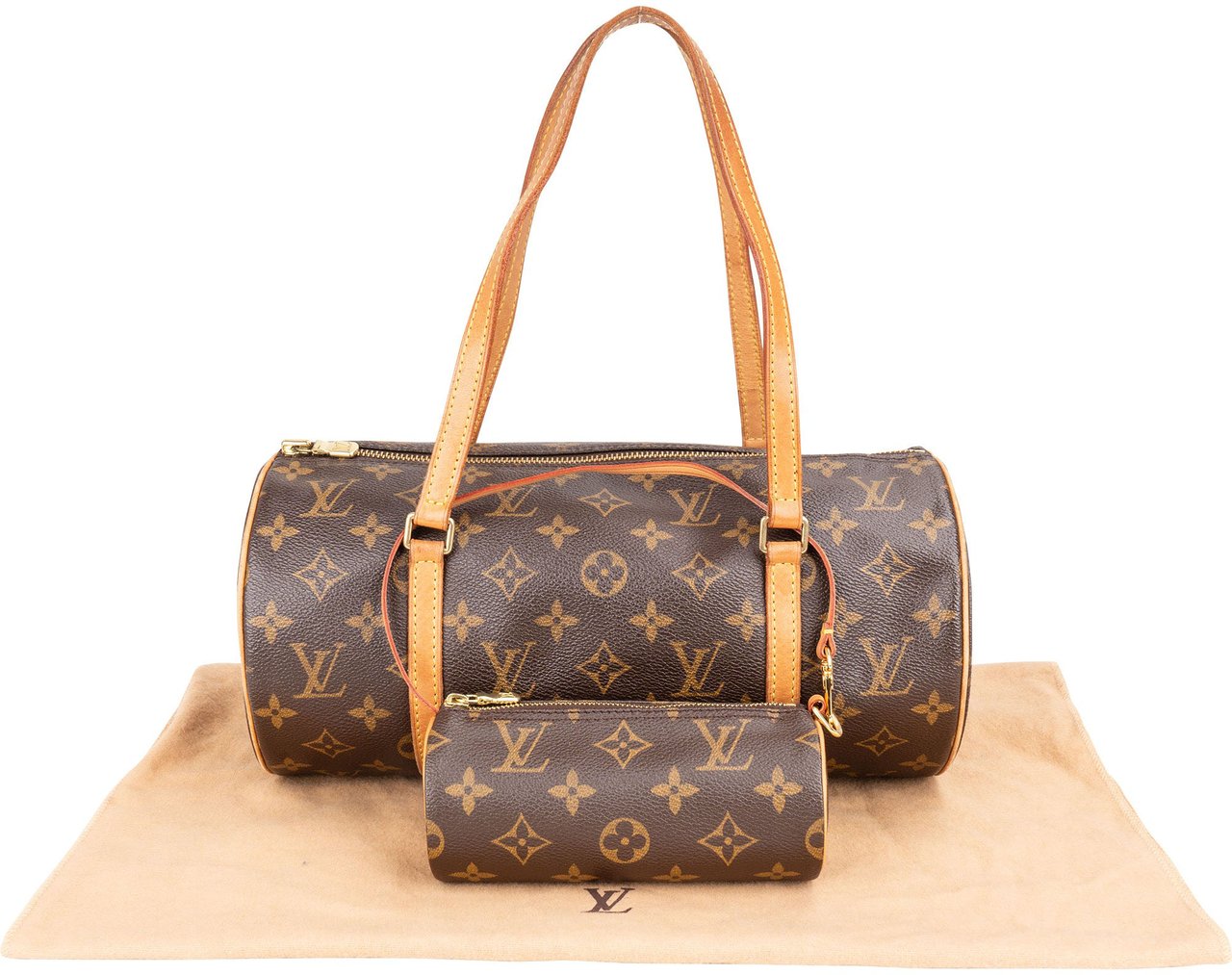 Louis Vuitton Louis Vuitton Canvas Monogram Papillon Set Handbag Bruin