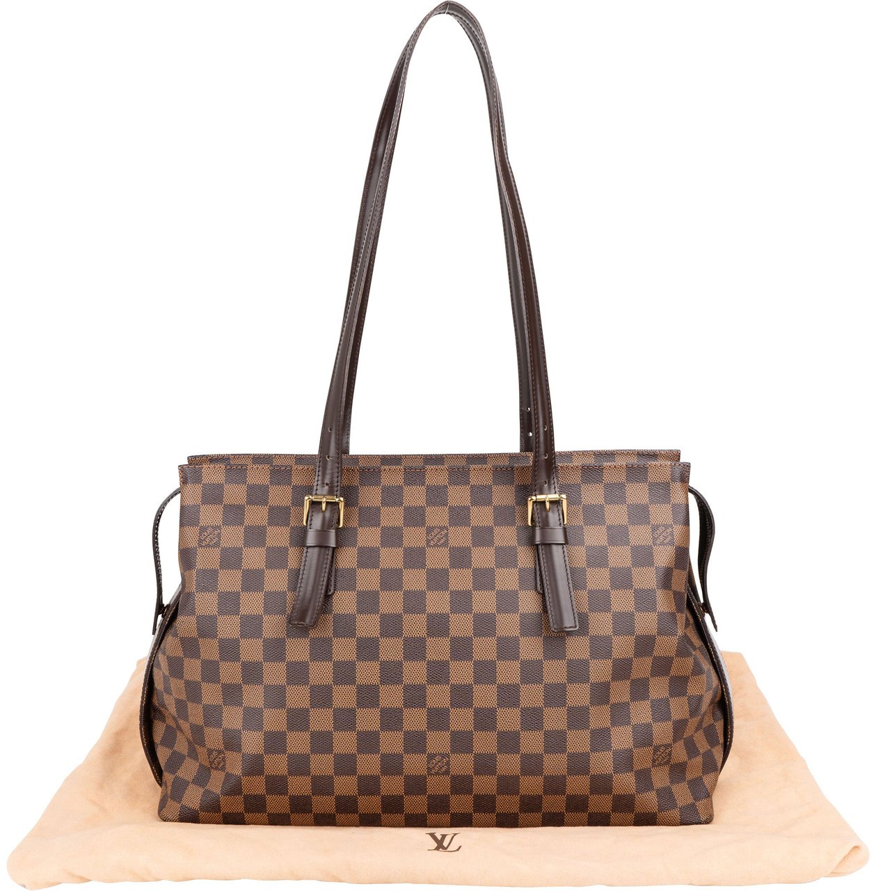 Louis Vuitton Louis Vuitton Damier Ebene Monogram Chelsea Shoulder Bag Bruin