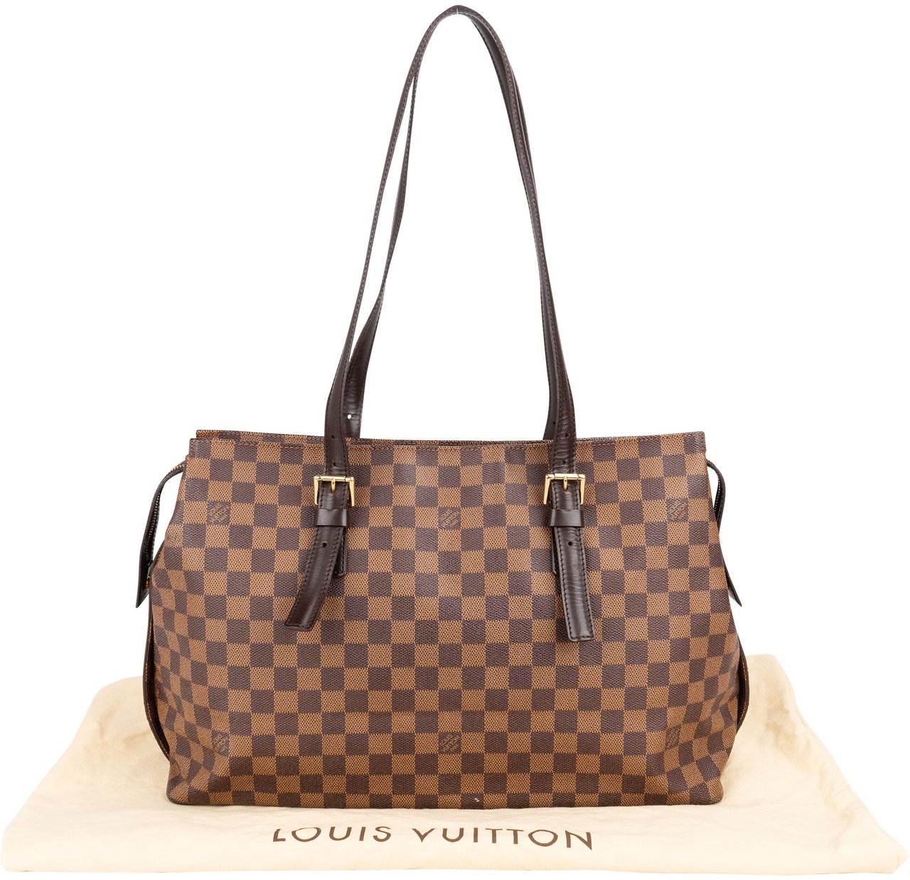 Louis Vuitton Louis Vuitton Damier Ebene Monogram Chelsea Shoulder Bag Bruin