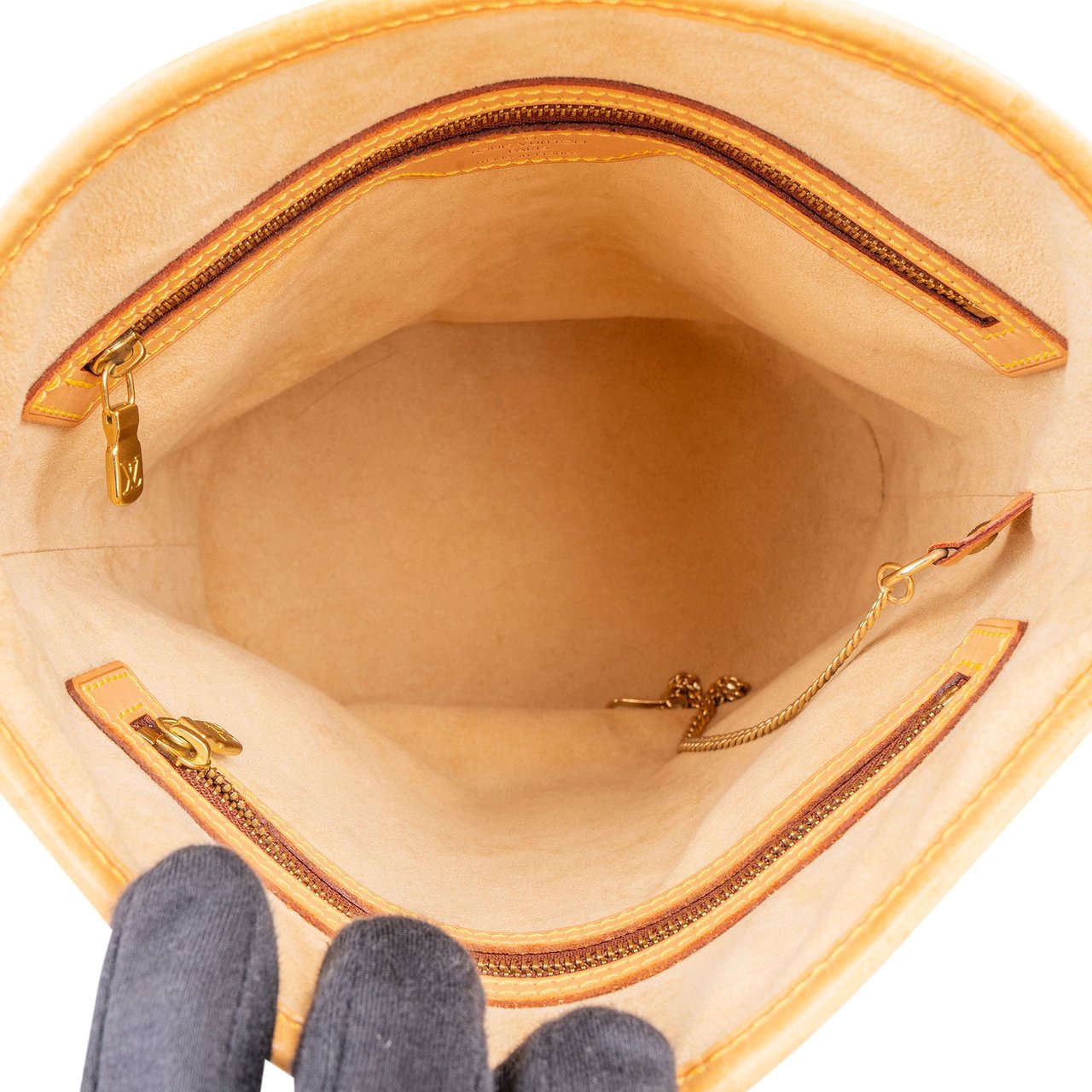 Louis Vuitton Louis Vuitton Nomade Leather Mare Bucket PM Handbag Bruin