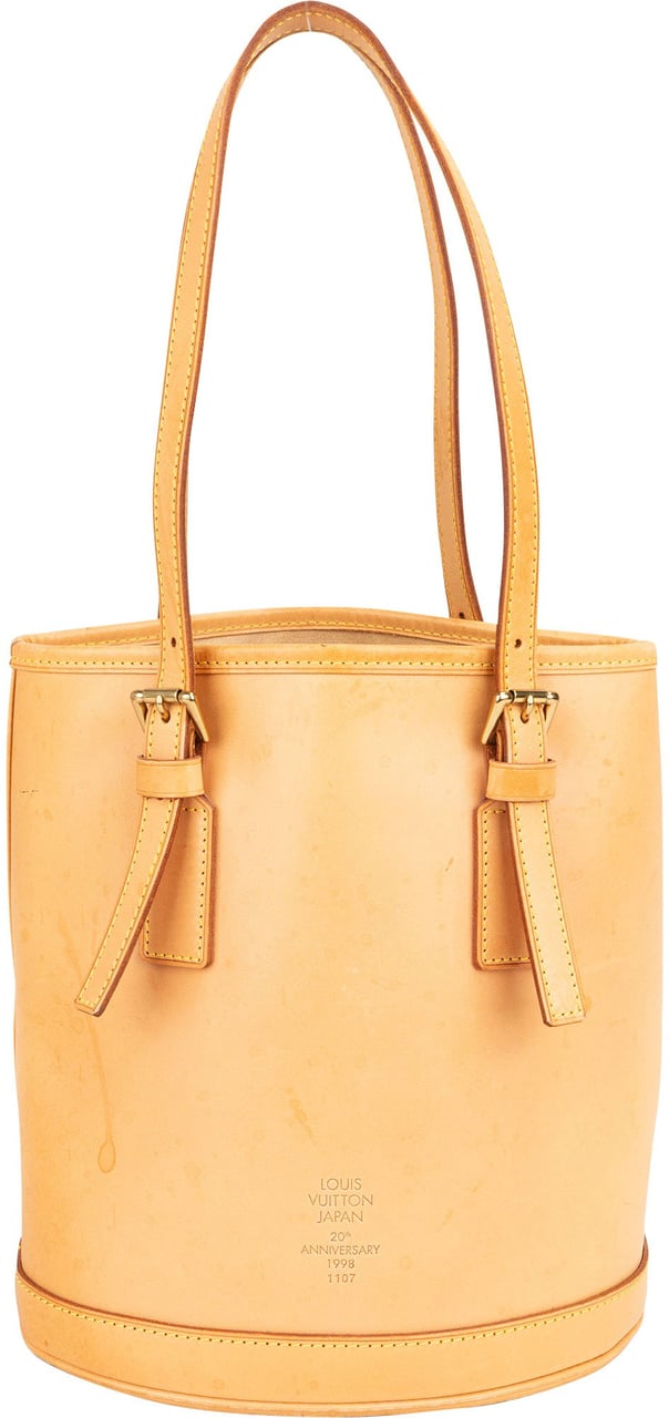 Louis Vuitton Louis Vuitton Nomade Leather Mare Bucket PM Handbag Bruin