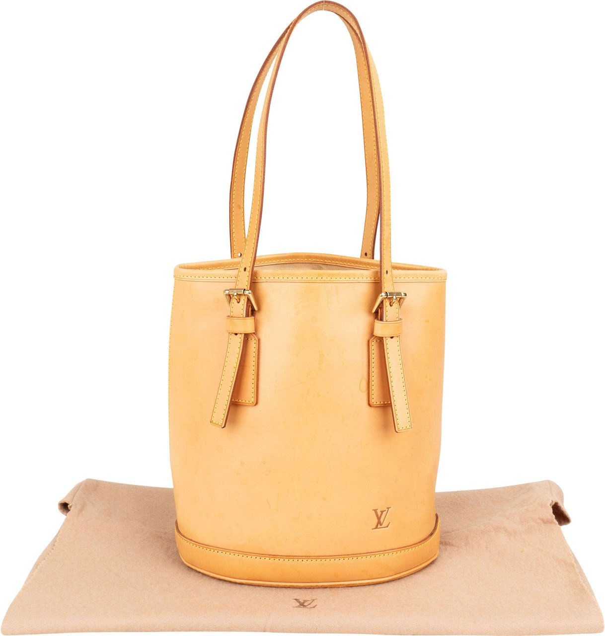 Louis Vuitton Louis Vuitton Nomade Leather Mare Bucket PM Handbag Bruin