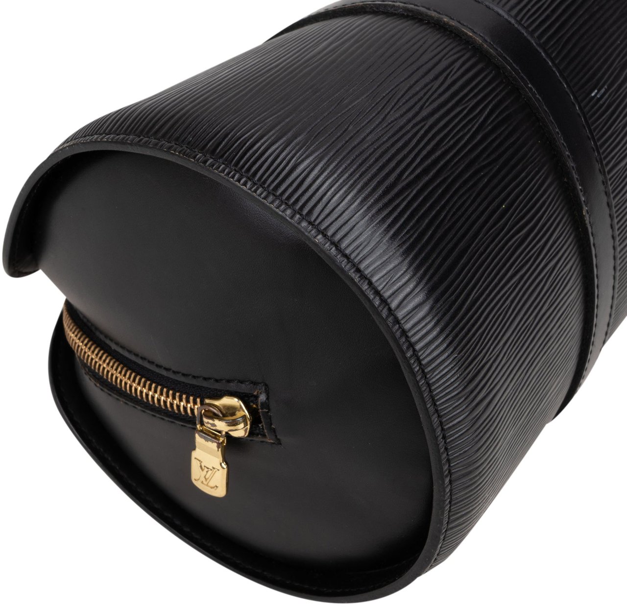 Louis Vuitton Louis Vuitton Noir Epi Leather Soufflot Handbag Zwart