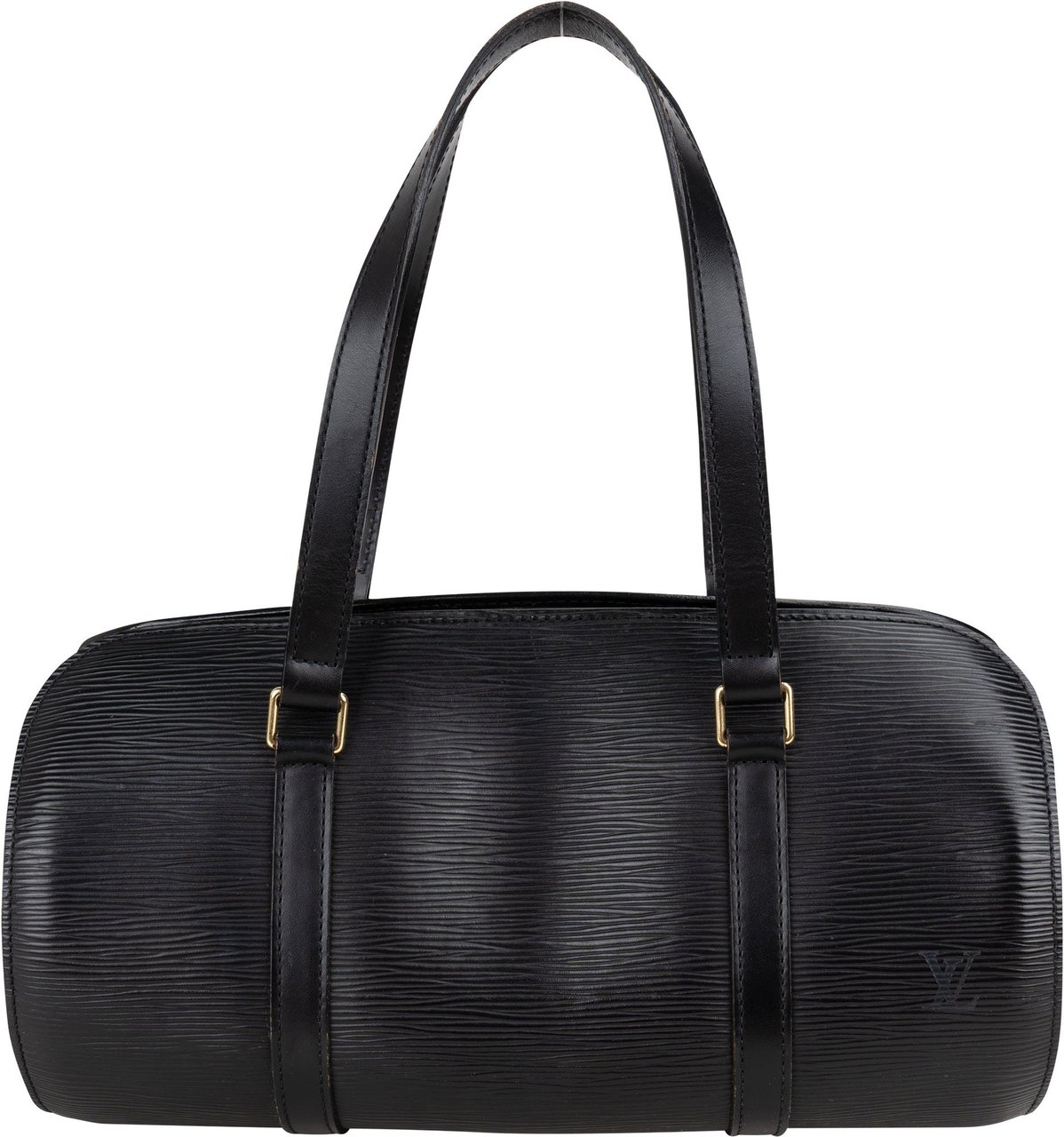 Louis Vuitton Louis Vuitton Noir Epi Leather Soufflot Handbag Zwart