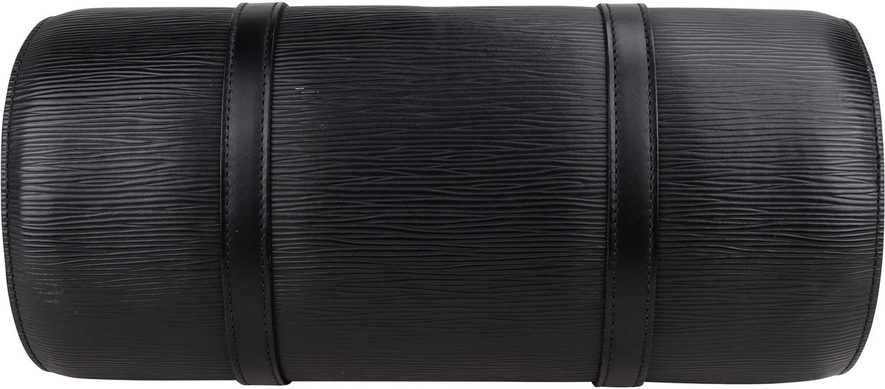 Louis Vuitton Louis Vuitton Noir Epi Leather Soufflot Handbag Zwart