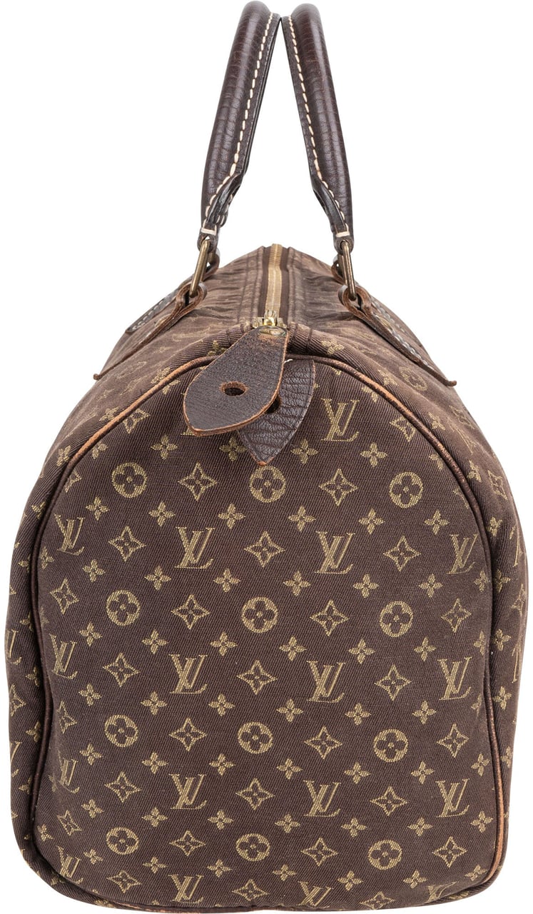 Louis Vuitton Louis Vuitton Mini Lin Monogram Speedy 30 Handbag Bruin