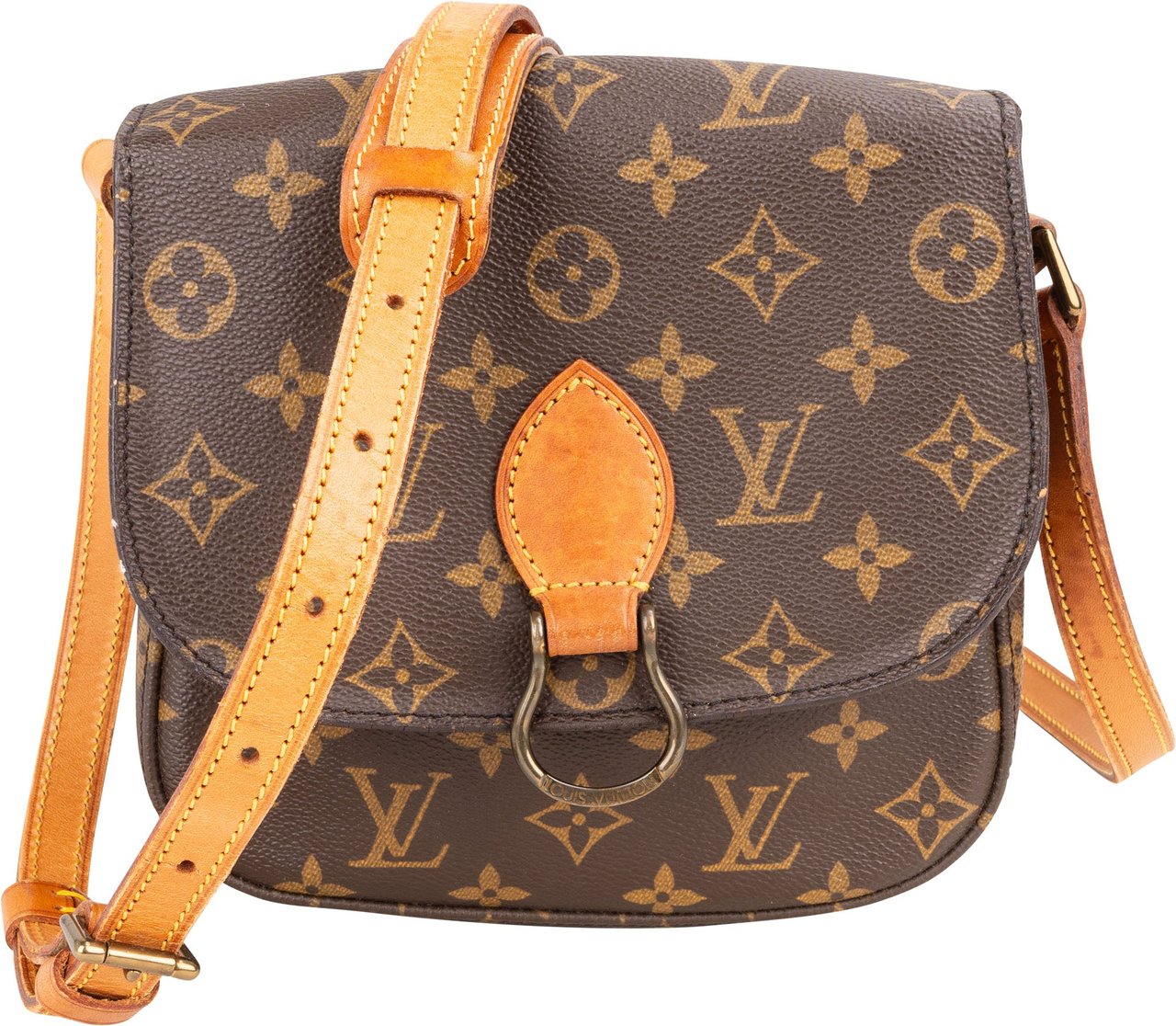 Louis Vuitton Louis Vuitton Canvas Monogram Saint Cloud MM Crossbody Bag Bruin