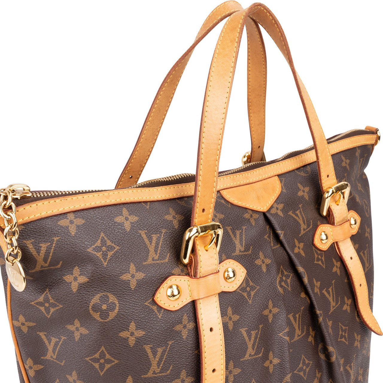 Louis Vuitton Louis Vuitton Canvas Monogram Palermo GM Handbag Bruin