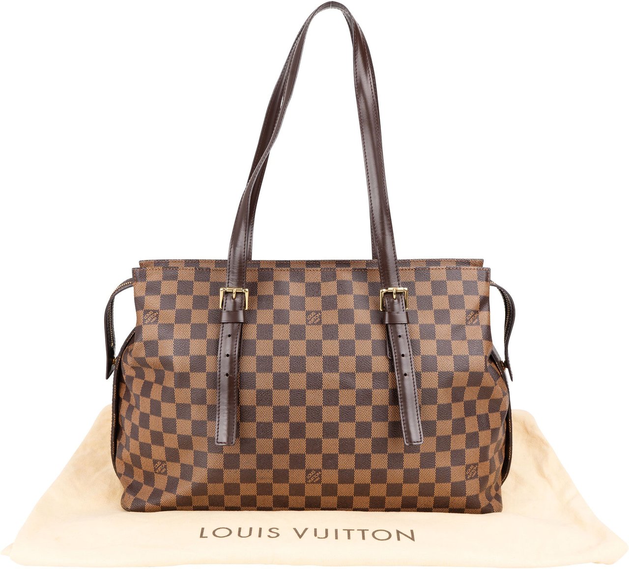 Louis Vuitton Louis Vuitton Damier Ebene Monogram Chelsea Shoulder Bag Bruin